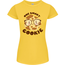 A Smart Cookie Funny Food Nerd Geek Maths Womens Petite Cut T-Shirt Yellow