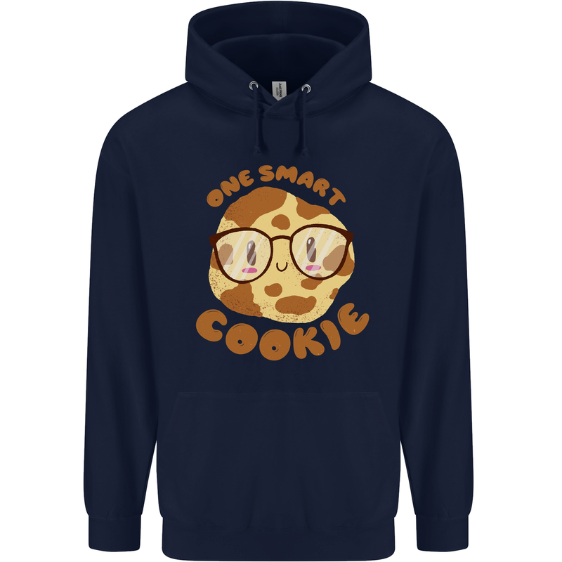 A Smart Cookie Funny Food Nerd Geek Science Childrens Kids Hoodie Navy Blue