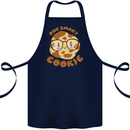 A Smart Cookie Funny Food Nerd Geek Science Cotton Apron 100% Organic Navy Blue