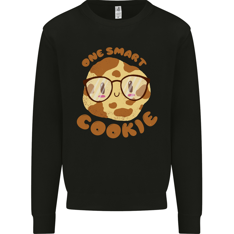 A Smart Cookie Funny Food Nerd Geek Science Kids Sweatshirt Jumper Black