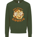 A Smart Cookie Funny Food Nerd Geek Science Kids Sweatshirt Jumper Forest Green