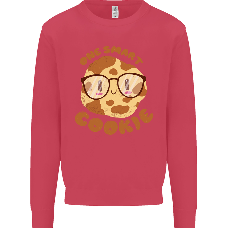 A Smart Cookie Funny Food Nerd Geek Science Kids Sweatshirt Jumper Heliconia