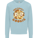 A Smart Cookie Funny Food Nerd Geek Science Kids Sweatshirt Jumper Light Blue