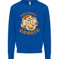 A Smart Cookie Funny Food Nerd Geek Science Kids Sweatshirt Jumper Royal Blue