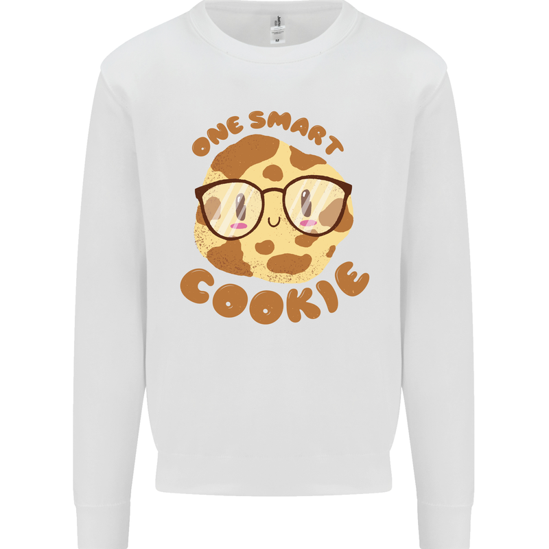 A Smart Cookie Funny Food Nerd Geek Science Kids Sweatshirt Jumper White