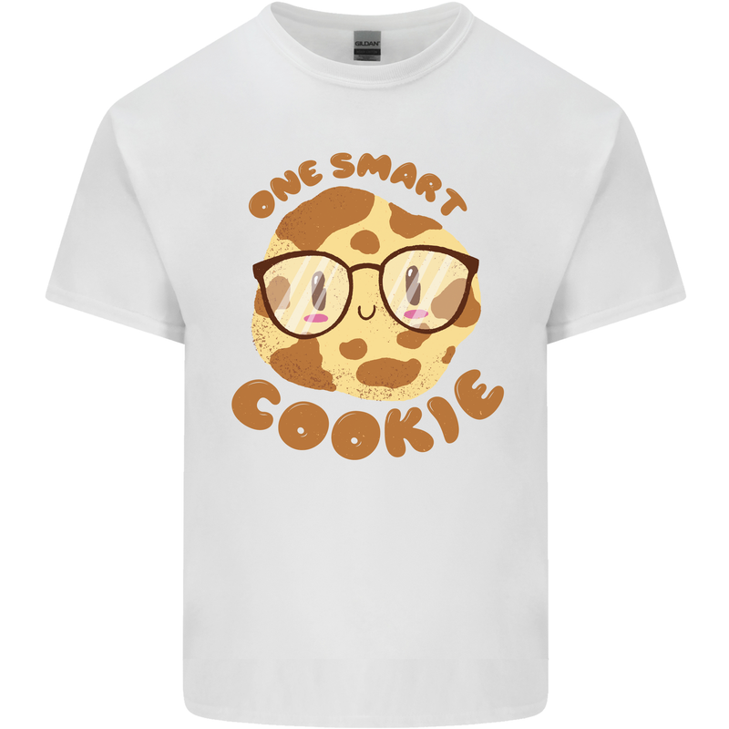 A Smart Cookie Funny Food Nerd Geek Science Kids T-Shirt Childrens White