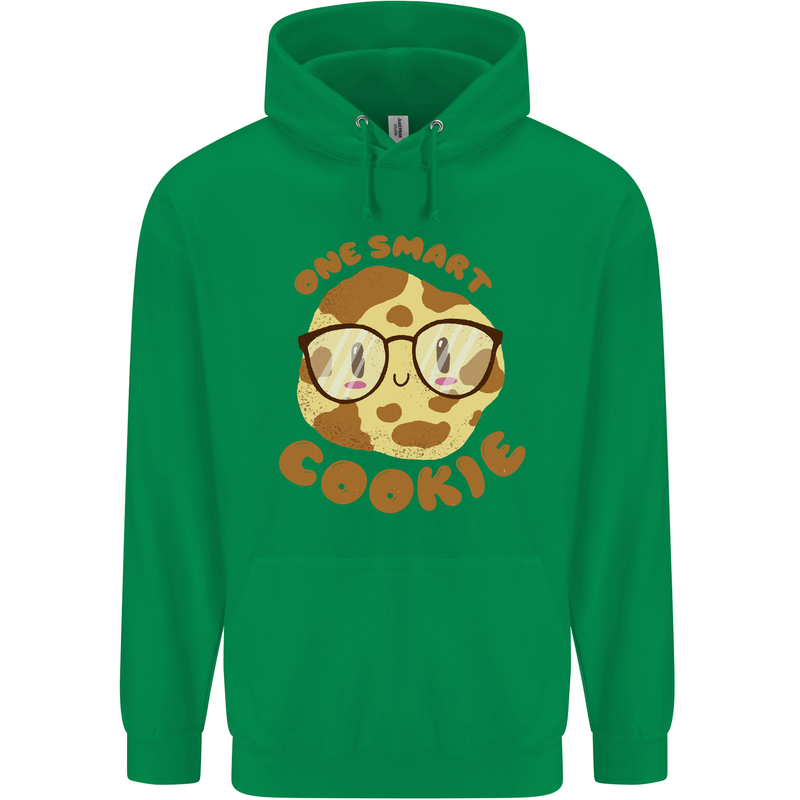A Smart Cookie Funny Food Nerd Geek Science Mens 80% Cotton Hoodie Irish Green