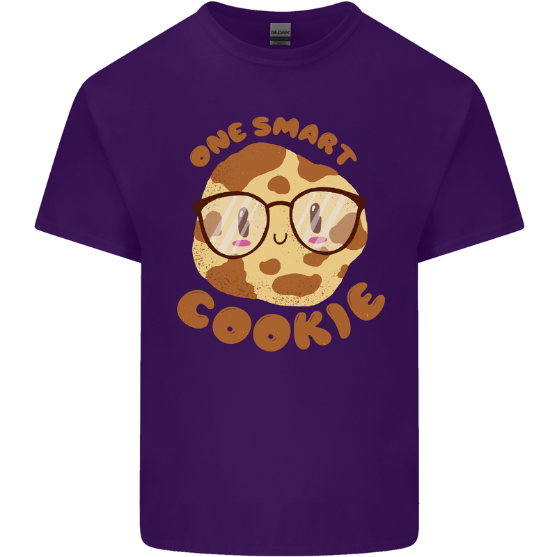 A Smart Cookie Funny Food Nerd Geek Science Mens Cotton T-Shirt Tee Top Purple