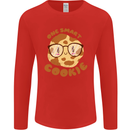 A Smart Cookie Funny Food Nerd Geek Science Mens Long Sleeve T-Shirt Red