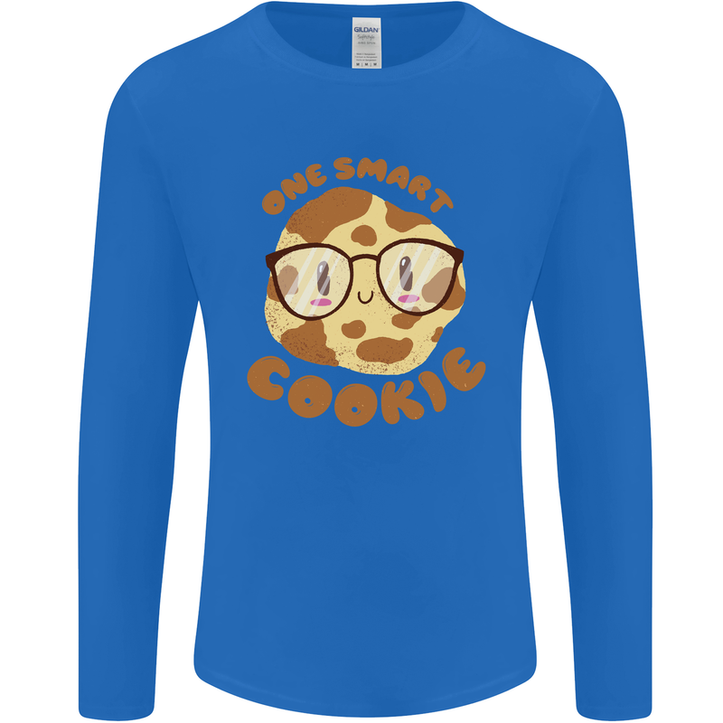 A Smart Cookie Funny Food Nerd Geek Science Mens Long Sleeve T-Shirt Royal Blue