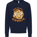 A Smart Cookie Funny Food Nerd Geek Science Mens Sweatshirt Jumper Navy Blue