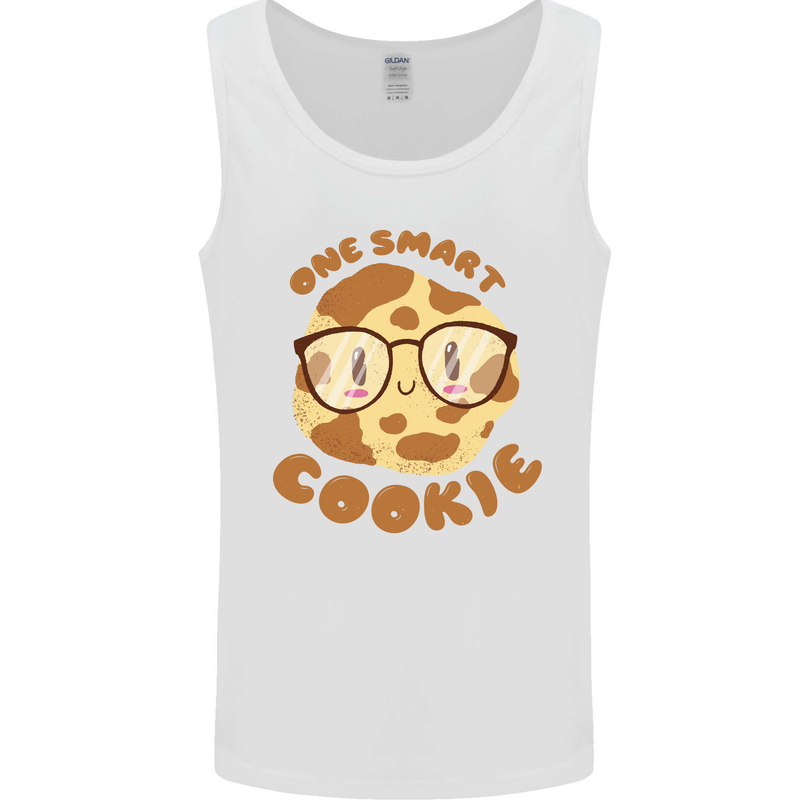 A Smart Cookie Funny Food Nerd Geek Science Mens Vest Tank Top White