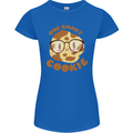 A Smart Cookie Funny Food Nerd Geek Science Womens Petite Cut T-Shirt Royal Blue