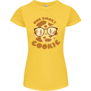 A Smart Cookie Funny Food Nerd Geek Science Womens Petite Cut T-Shirt Yellow