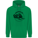 A Snowmobile Winter Sports Childrens Kids Hoodie Irish Green