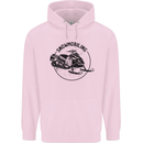 A Snowmobile Winter Sports Childrens Kids Hoodie Light Pink