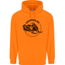 A Snowmobile Winter Sports Childrens Kids Hoodie Orange
