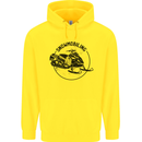A Snowmobile Winter Sports Childrens Kids Hoodie Yellow