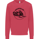 A Snowmobile Winter Sports Kids Sweatshirt Jumper Heliconia