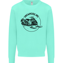 A Snowmobile Winter Sports Kids Sweatshirt Jumper Peppermint