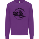 A Snowmobile Winter Sports Kids Sweatshirt Jumper Purple