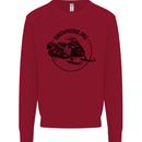 A Snowmobile Winter Sports Kids Sweatshirt Jumper Red