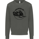 A Snowmobile Winter Sports Kids Sweatshirt Jumper Storm Grey