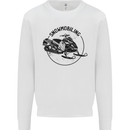 A Snowmobile Winter Sports Kids Sweatshirt Jumper White