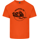 A Snowmobile Winter Sports Kids T-Shirt Childrens Orange