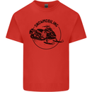A Snowmobile Winter Sports Kids T-Shirt Childrens Red