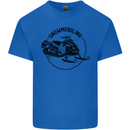 A Snowmobile Winter Sports Kids T-Shirt Childrens Royal Blue