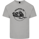 A Snowmobile Winter Sports Kids T-Shirt Childrens Sports Grey