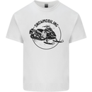 A Snowmobile Winter Sports Kids T-Shirt Childrens White