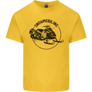 A Snowmobile Winter Sports Kids T-Shirt Childrens Yellow