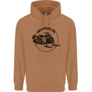 A Snowmobile Winter Sports Mens 80% Cotton Hoodie Caramel Latte