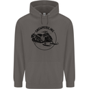 A Snowmobile Winter Sports Mens 80% Cotton Hoodie Charcoal