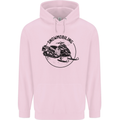 A Snowmobile Winter Sports Mens 80% Cotton Hoodie Light Pink
