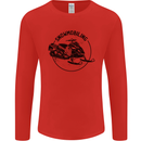 A Snowmobile Winter Sports Mens Long Sleeve T-Shirt Red