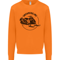 A Snowmobile Winter Sports Mens Sweatshirt Jumper Orange