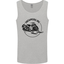 A Snowmobile Winter Sports Mens Vest Tank Top Sports Grey
