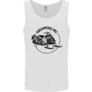 A Snowmobile Winter Sports Mens Vest Tank Top White