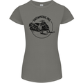 A Snowmobile Winter Sports Womens Petite Cut T-Shirt Charcoal