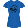 A Snowmobile Winter Sports Womens Petite Cut T-Shirt Royal Blue