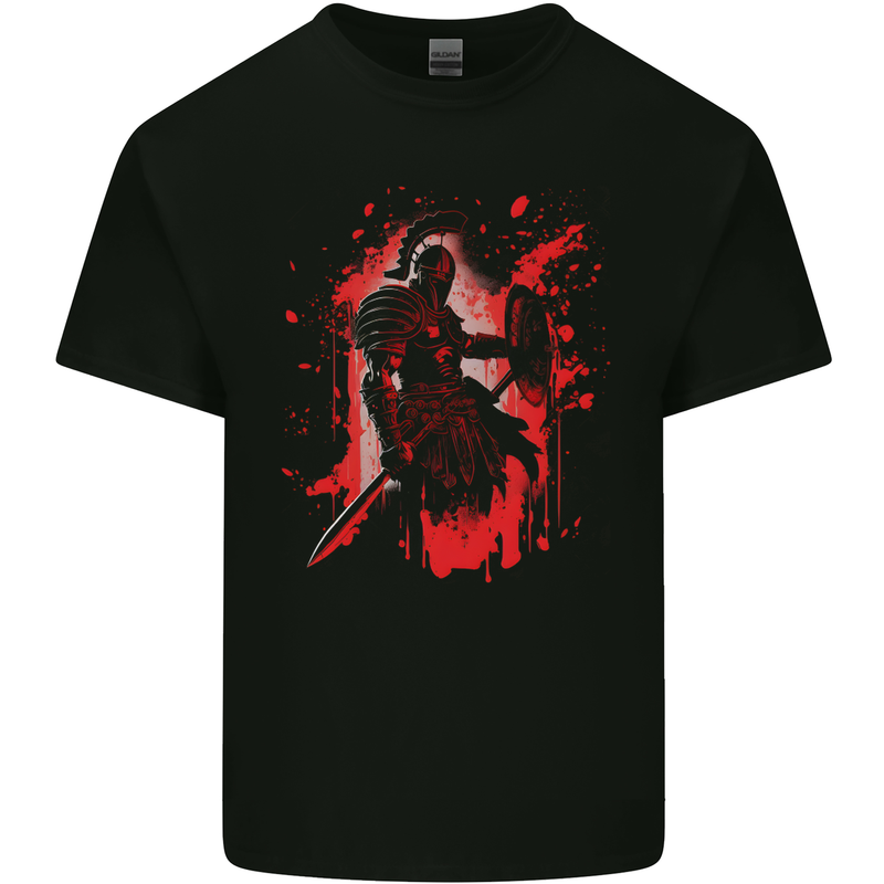 A Spartan Gladiator Bodybuilding MMA Fantasy Kids T-Shirt Childrens Black