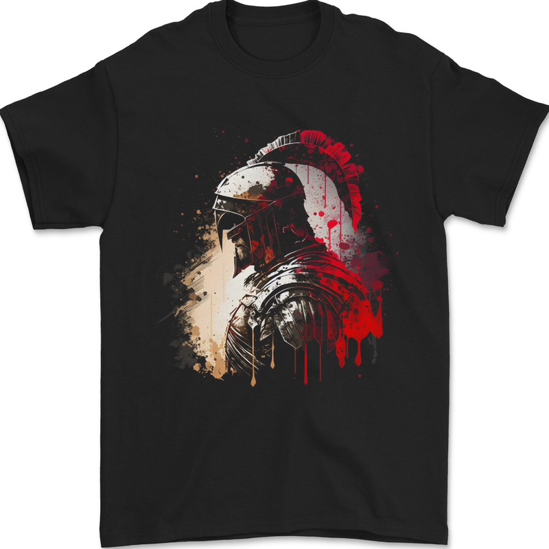 A Spartan Gladiator Bodybuilding MMA Mens T-Shirt 100% Cotton Black