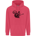 A Squirrel Playing the Guitar Childrens Kids Hoodie Heliconia