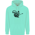 A Squirrel Playing the Guitar Childrens Kids Hoodie Peppermint