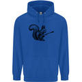 A Squirrel Playing the Guitar Childrens Kids Hoodie Royal Blue