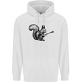 A Squirrel Playing the Guitar Childrens Kids Hoodie White