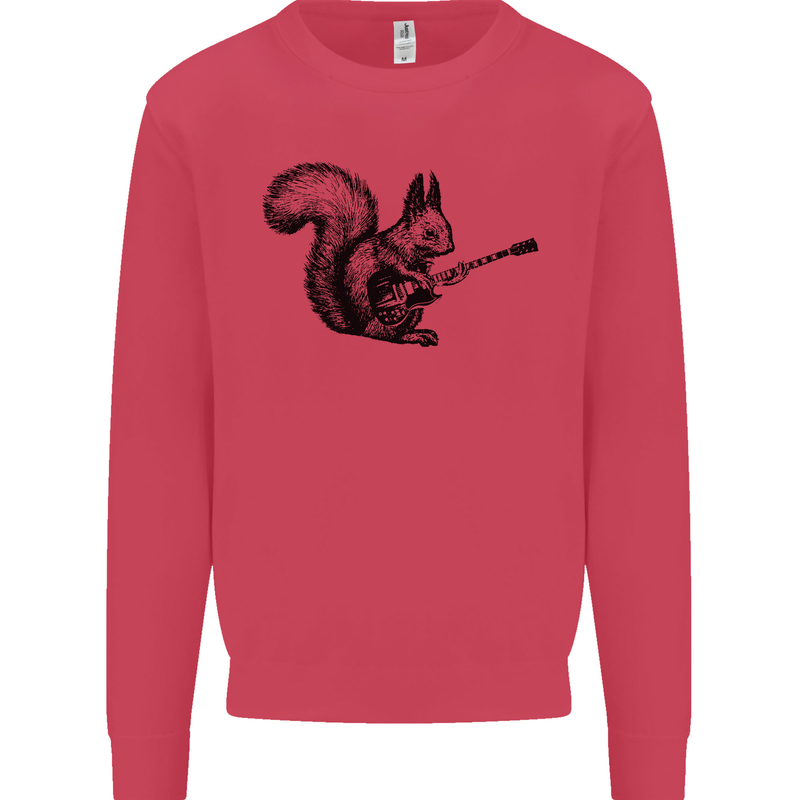 A Squirrel Playing the Guitar Kids Sweatshirt Jumper Heliconia